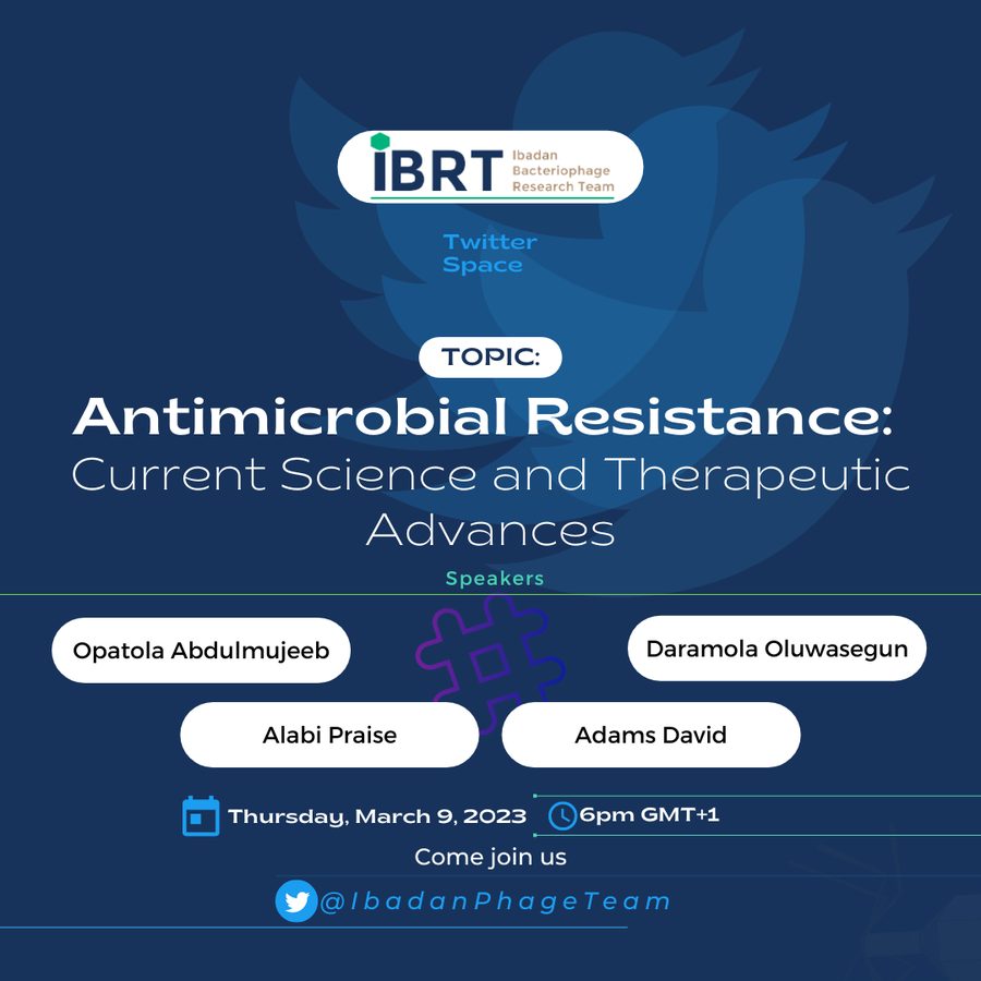 Twitter Space flyer: Antimicrobial Resistance