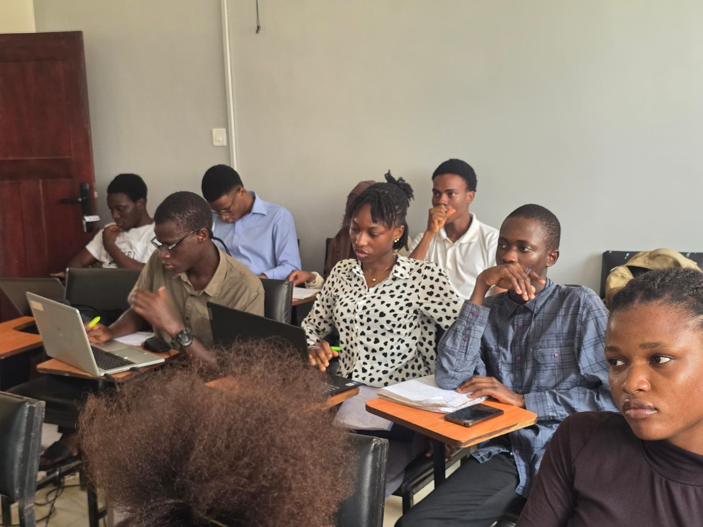 Members follow a training module