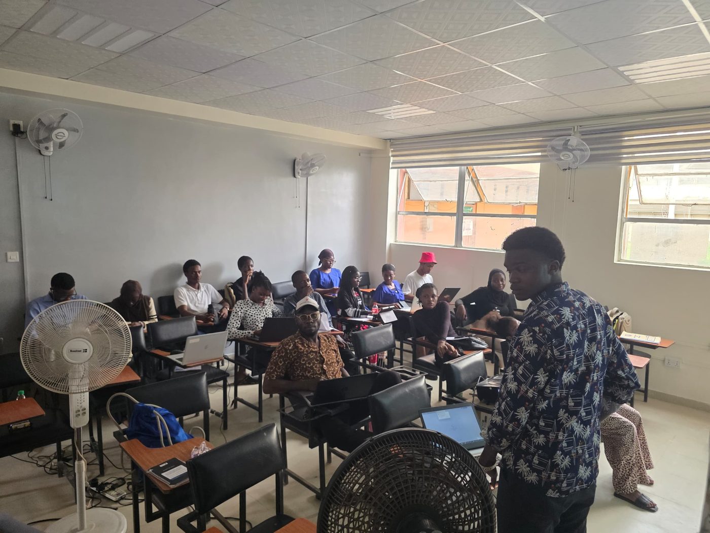 A full room for in-house training