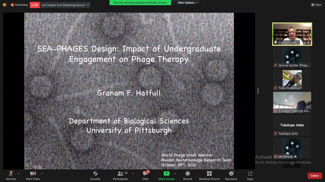 Prof. Graham Hatfull at World Phage Week 2021